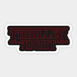 Thriller night II Sticker